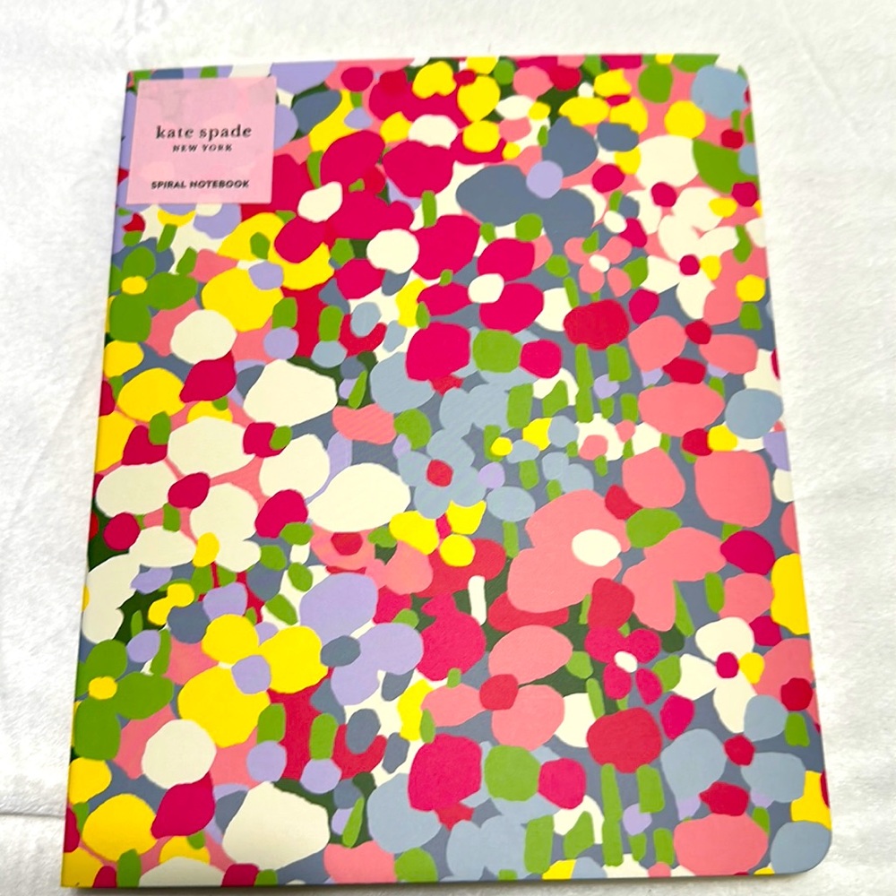 Kate Spade New York Multi-Color Floral Dot Concealed Spiral Notebook
